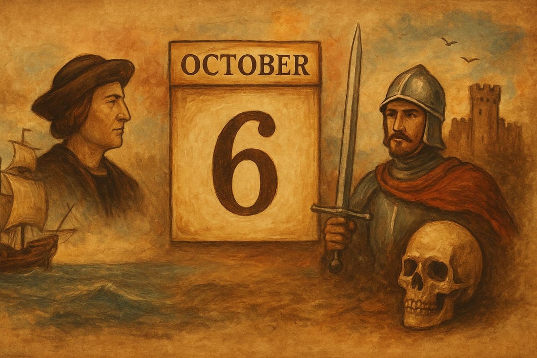 Un recorrido por los acontecimientos históricos y las efemérides del 6 de octubre