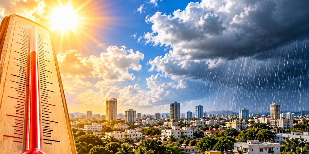 Indomet pronostica calor intenso y lluvias dispersas para este miércoles