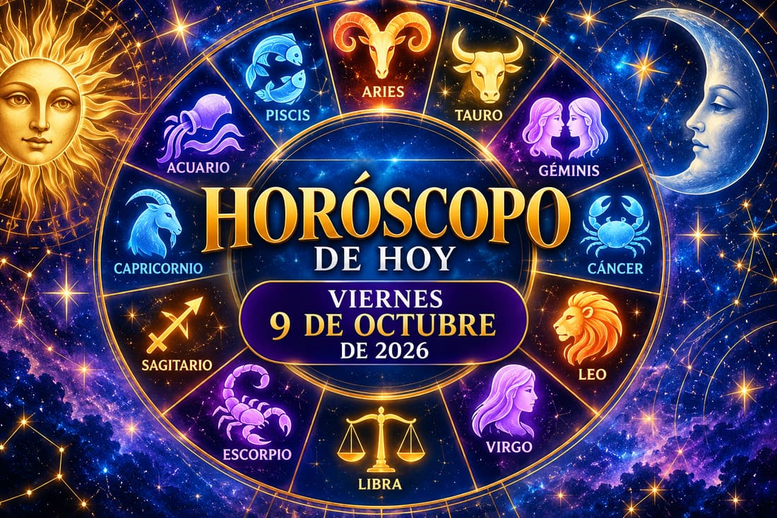 Predicciones astrológicas para este viernes 9 de octubre de 2026