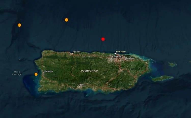 Sismo de magnitud 3.1 sacude la costa norte de Puerto Rico