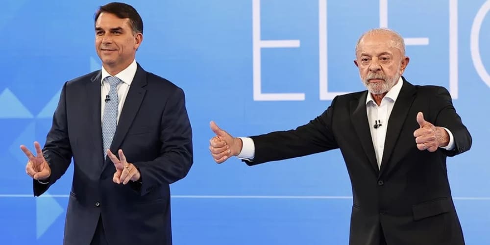 Flávio Bolsonaro y Lula se enfrentan en su último debate antes de la segunda vuelta en Brasil