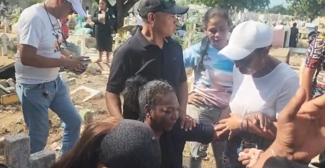 Sepultan en Santiago a Eudy Antonio Infante de León en medio de reclamos familiares y fuerte vigilancia policial