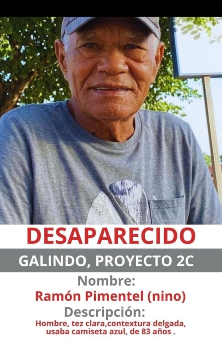 Familia solicita colaboración ciudadana para dar con el paradero de adulto mayor en Galindo