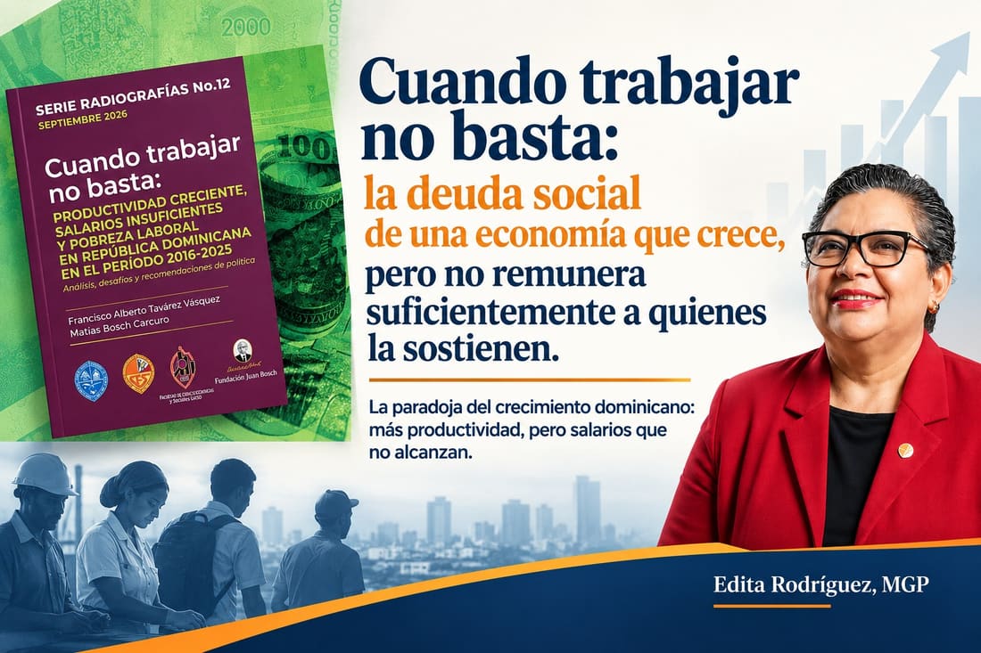 El crecimiento económico en República Dominicana choca con una alta tasa de pobreza laboral