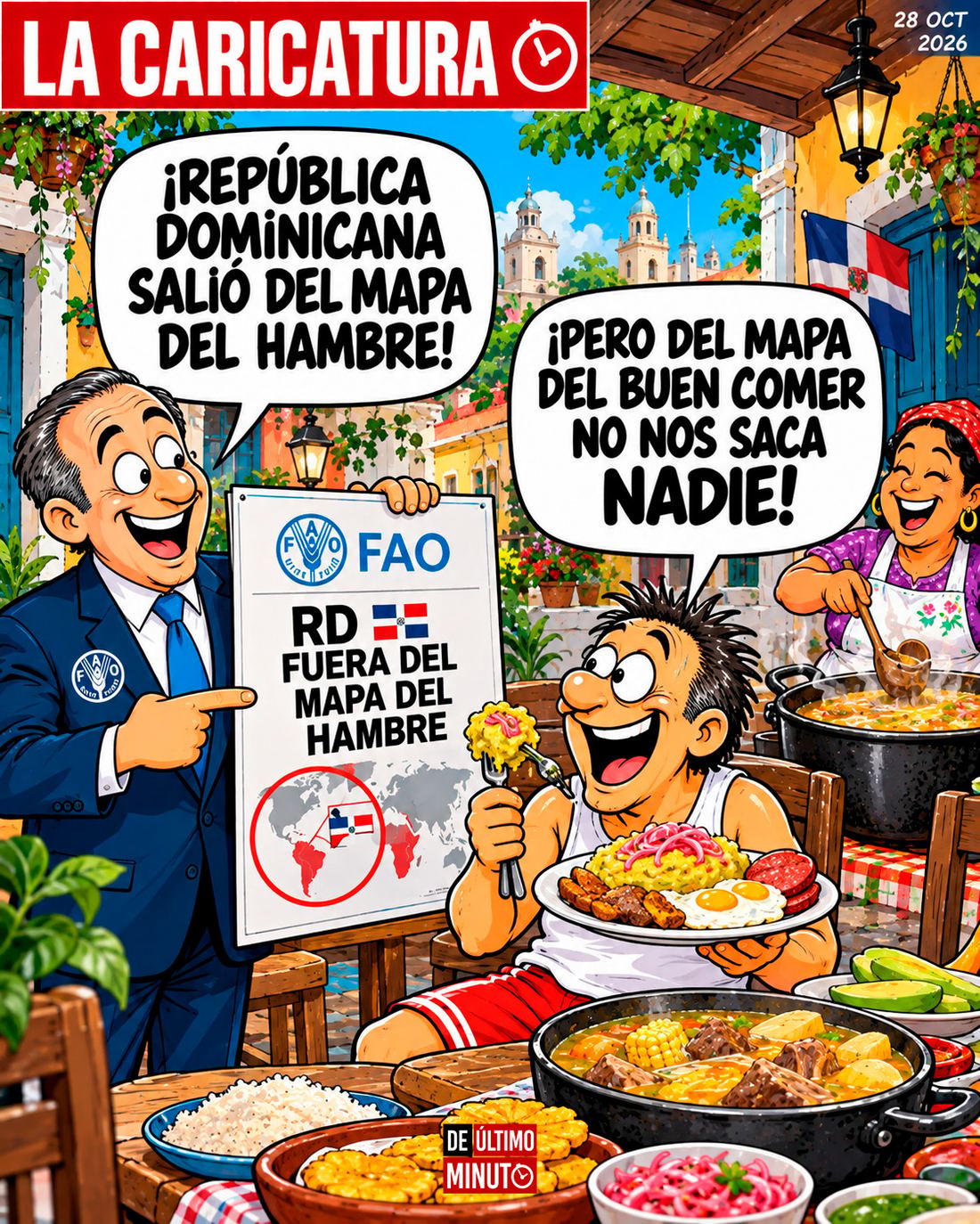 Organización de las Naciones Unidas para la Alimentación y la Agricultura reconoce salida de República Dominicana del Mapa del Hambre