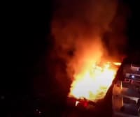Incendio afecta fábrica de aceite en el kilómetro 4 de San Cristóbal