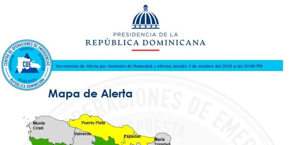 Vaguada provoca alertas en el territorio nacional por condiciones meteorológicas adversas