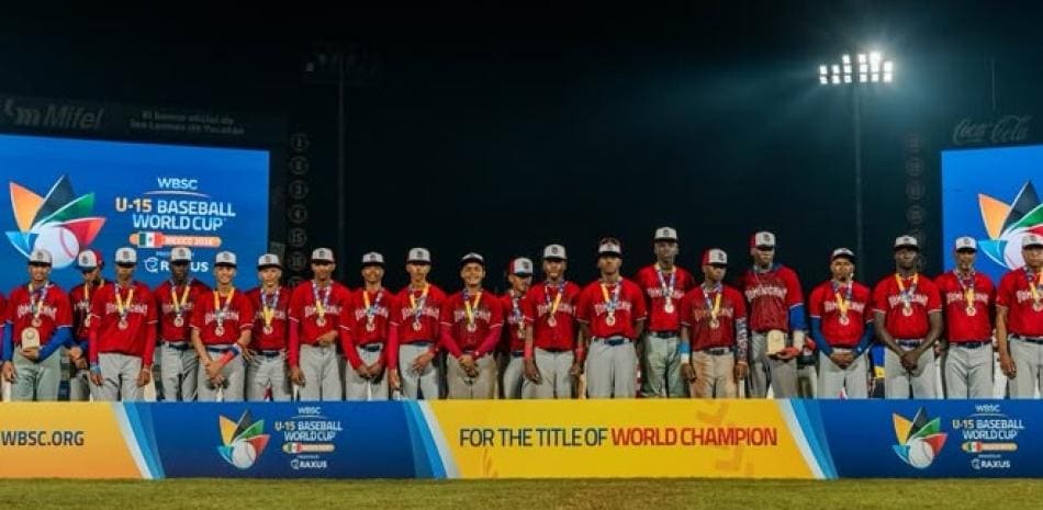 Selección dominicana logra histórico subcampeonato en Mundial de Béisbol U15