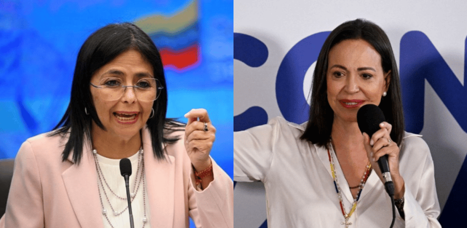 Donald Trump califica de interesante un posible duelo electoral entre Delcy Rodríguez y María Corina Machado