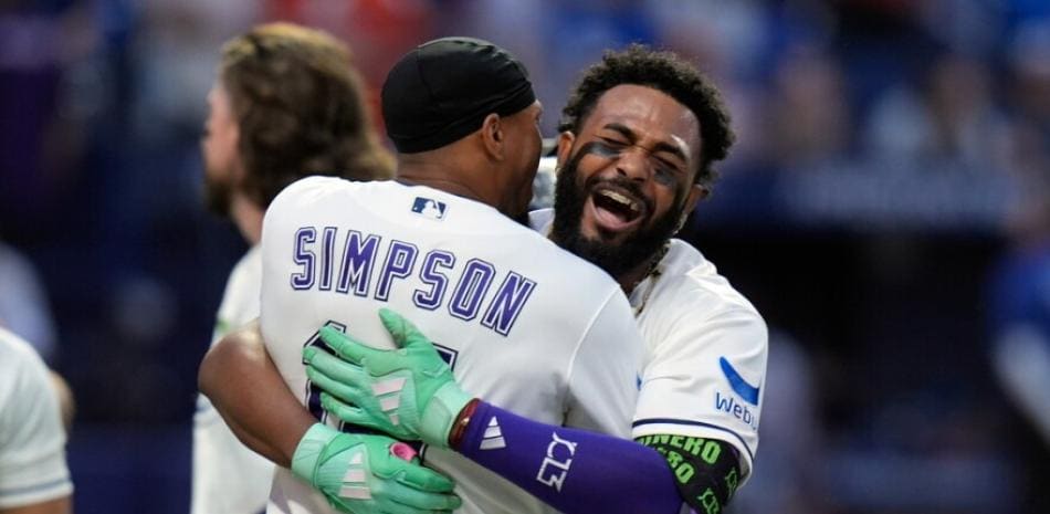 El contraste de estilos de Simpson y Caminero en la victoria de los Rays