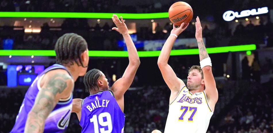 Luka Doncic lidera triunfo de los Lakers y Pacers dominan a los Nets en la NBA