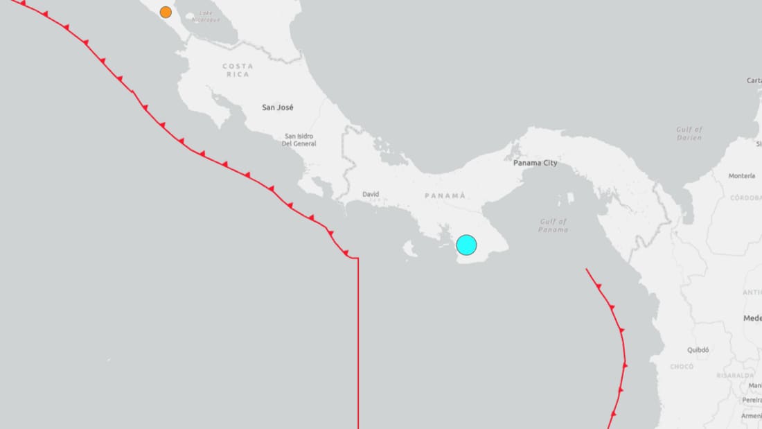 Sismo de magnitud 7.2 sacude el sur panameño tras ajustes en las mediciones