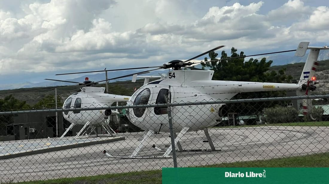 Siete helicópteros militares realizan escala en Jimaní rumbo a Haití