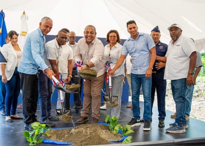 Inician construcción de nueva estación policial en el distrito municipal de Majagual