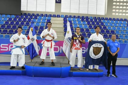 UNAPEC y APEC dominan la modalidad de kata en los Juegos Deportivos Universitarios 2026