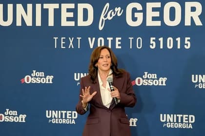 Kamala Harris insta a votar contra la «tiranía» de Donald Trump en Georgia
