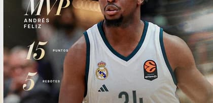 Andrés Feliz lidera al Real Madrid en su primer triunfo europeo como visitante