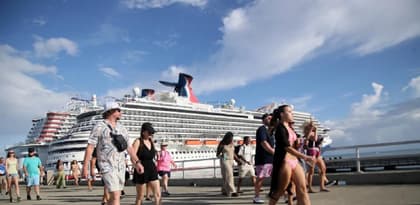 RD recibe más de 16,000 viajeros en un día con cuatro cruceros