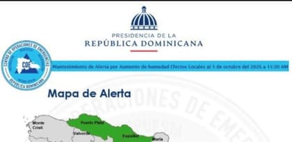 Emiten alerta verde para tres provincias ante la incidencia de una vaguada