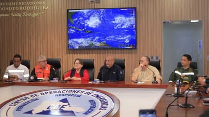 Indomet pronostica lluvias significativas para el territorio nacional este jueves