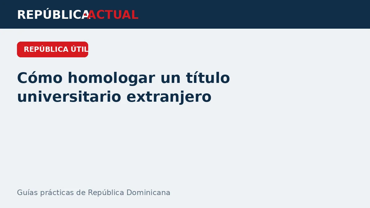 Cómo solicitar un duplicado de título universitario en República Dominicana