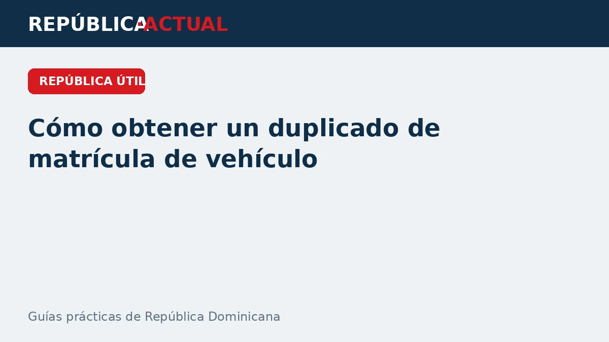 Cómo sacar un duplicado de matrícula de un vehículo