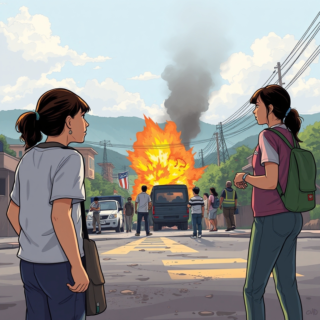 Cuatro trabajadoras heridas tras explosión de carro bomba en peaje de Casanare, Colombia